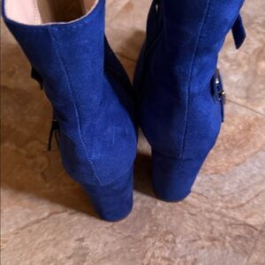 Elegant Blue Women's Ankle Boots